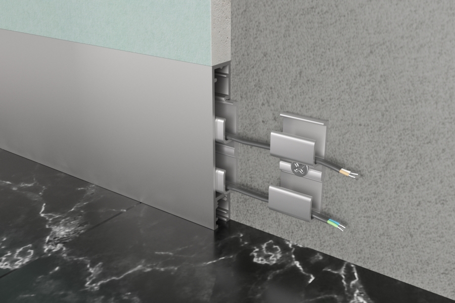 Алюминиевый плинтус Fezard ALP-C60 