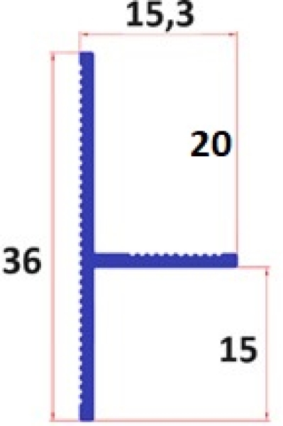 Теневой профиль Fezard ALP-G20/15