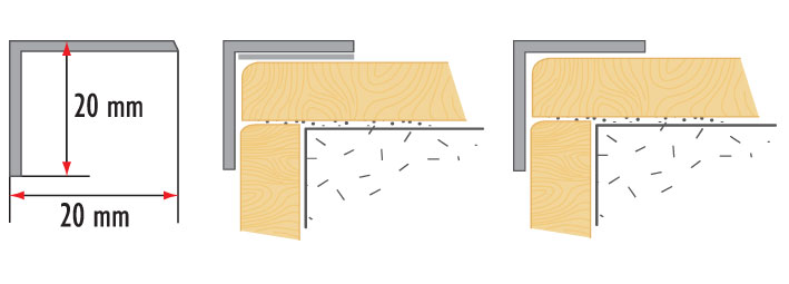Уголки отделочные из латуни BR-V