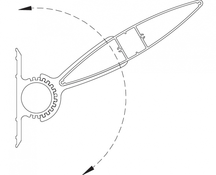 Крепеж поворотный для ламели Fezard LAM-U60